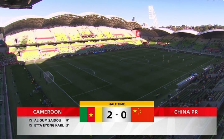 國足0-2喀麥隆 開場(chǎng)9分鐘連失兩球暴露節(jié)奏鴻溝