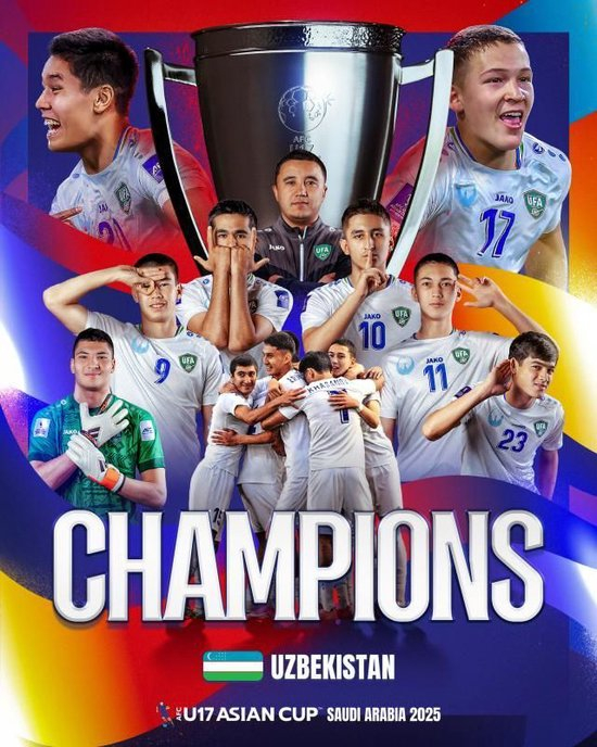 烏茲別克斯坦U17亞洲杯奪冠密碼：早組隊、多比賽 50+國際賽碾壓中國10場