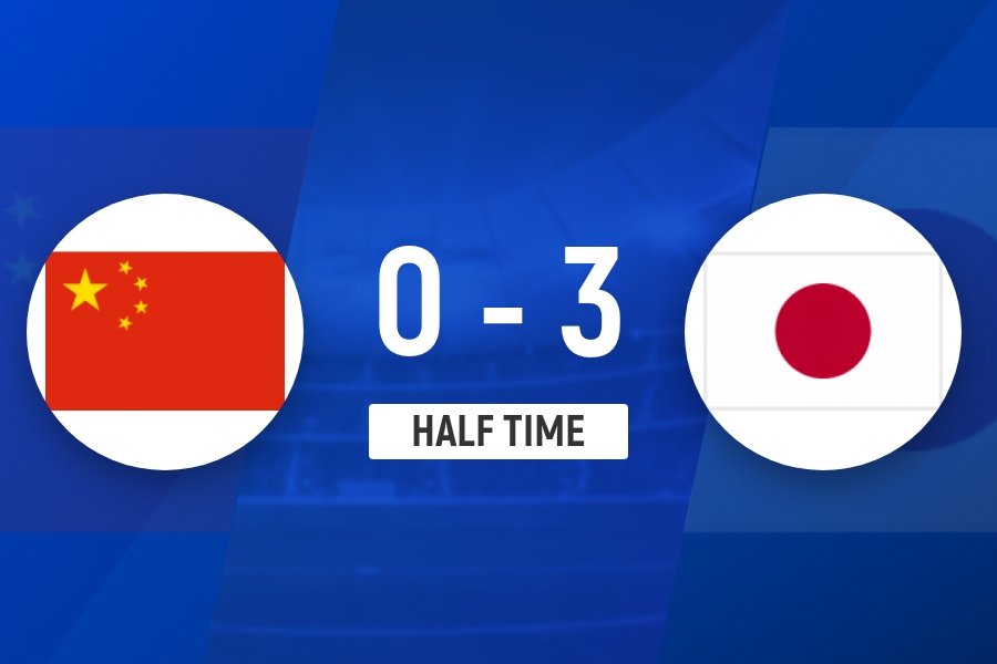 U17國(guó)足半場(chǎng)0-3日本：控球率僅兩成零射門(mén)，門(mén)將秦子牛三次失誤送禮